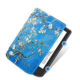 Tech-Protect SmartCase til PocketBook Vers / Vers Pro - Blå med Sakura Blomster
