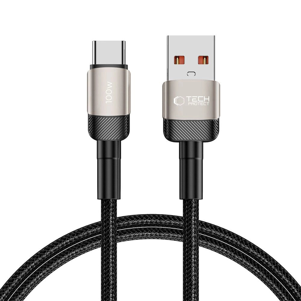 Tech-Protect UltraBoost Evo USB-C / USB-A kabel 100W 5A 1m - titanium