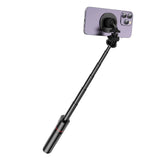Tech-Protect L06S Bluetooth magnetisk selfie stick med MagSafe, fjernbetjening, stativ op til 82cm og 360 hoved - sort