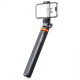Tech-Protect L03S Bluetooth selfie stick med fjernbetjening, stativ op til 148 cm og 180 hoved - hvid
