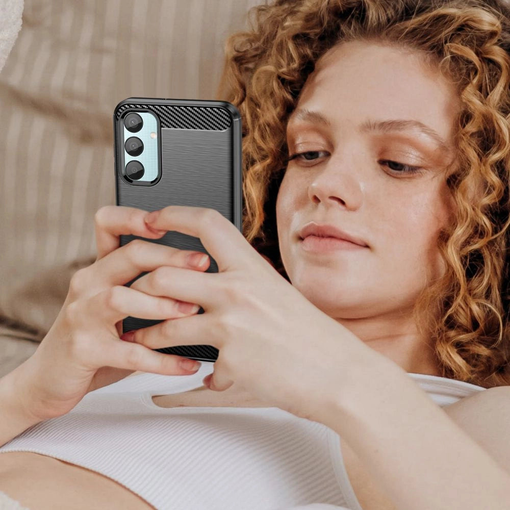 Tech-Protect TPUCarbon Case til Samsung Galaxy M15 5G - sort