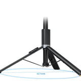 Tech-Protect L08S Bluetooth Selfie Stick with Remote Control, Tripod up to 141cm - Black
