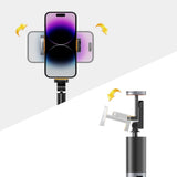 Tech-Protect L08S Bluetooth Selfie Stick with Remote Control, Tripod up to 141cm - Black