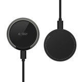 Tech-Protect QI15W-A33 Induktiv oplader med MagSafe og stativ med USB-A / USB-C kabel - sort