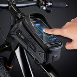 Tech-Protect V2 cykeltaske med telefonrum 1,2 l - sort