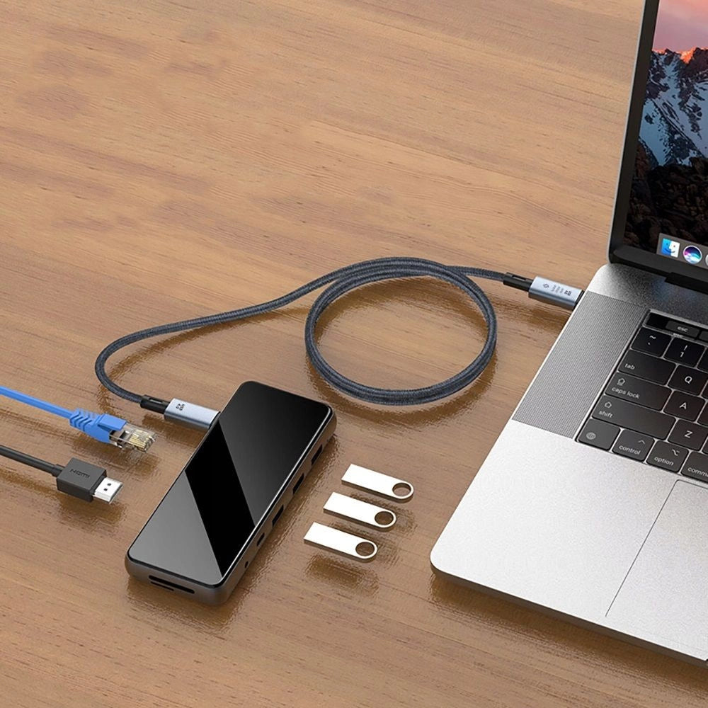 Tech-Protect UltraBoost Max USB-C 4.0 / USB-C 4.0 PD 240W 8K 40Gbps 2m kabel - grå