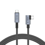 Tech-Protect UltraBoost Max L USB-C 4.0 (ret) / USB-C 4.0 (vinklet) PD 240W 8K 40Gbps 1,5 m Kabel - Grå