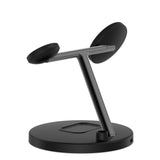 Tech-Protect QI15W-A35 3-i-1-induktiv oplader med MagSafe til telefon / AirPods / Apple Watch - sort