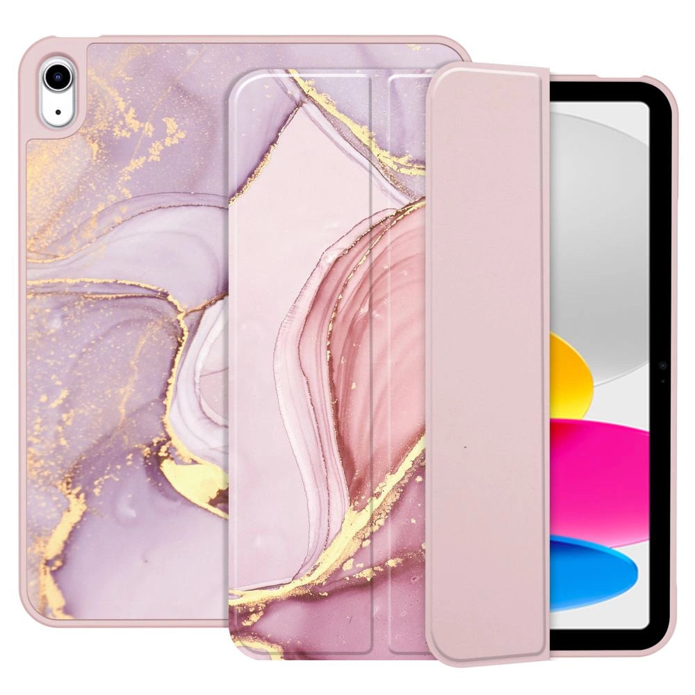 Tech-Protect SC Pen Case til iPad 10.9" 2022 - Pink Marble
