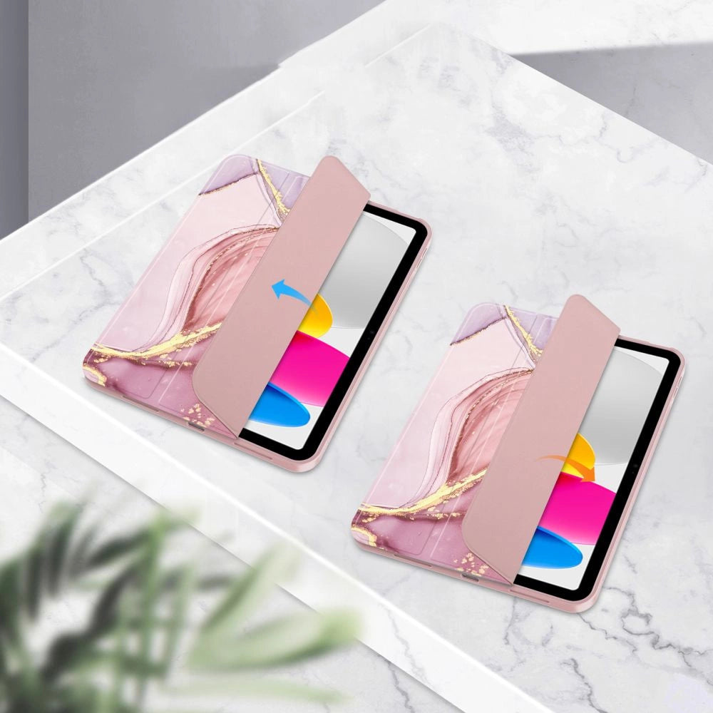 Tech-Protect SC Pen Case til iPad 10.9" 2022 - Pink Marble