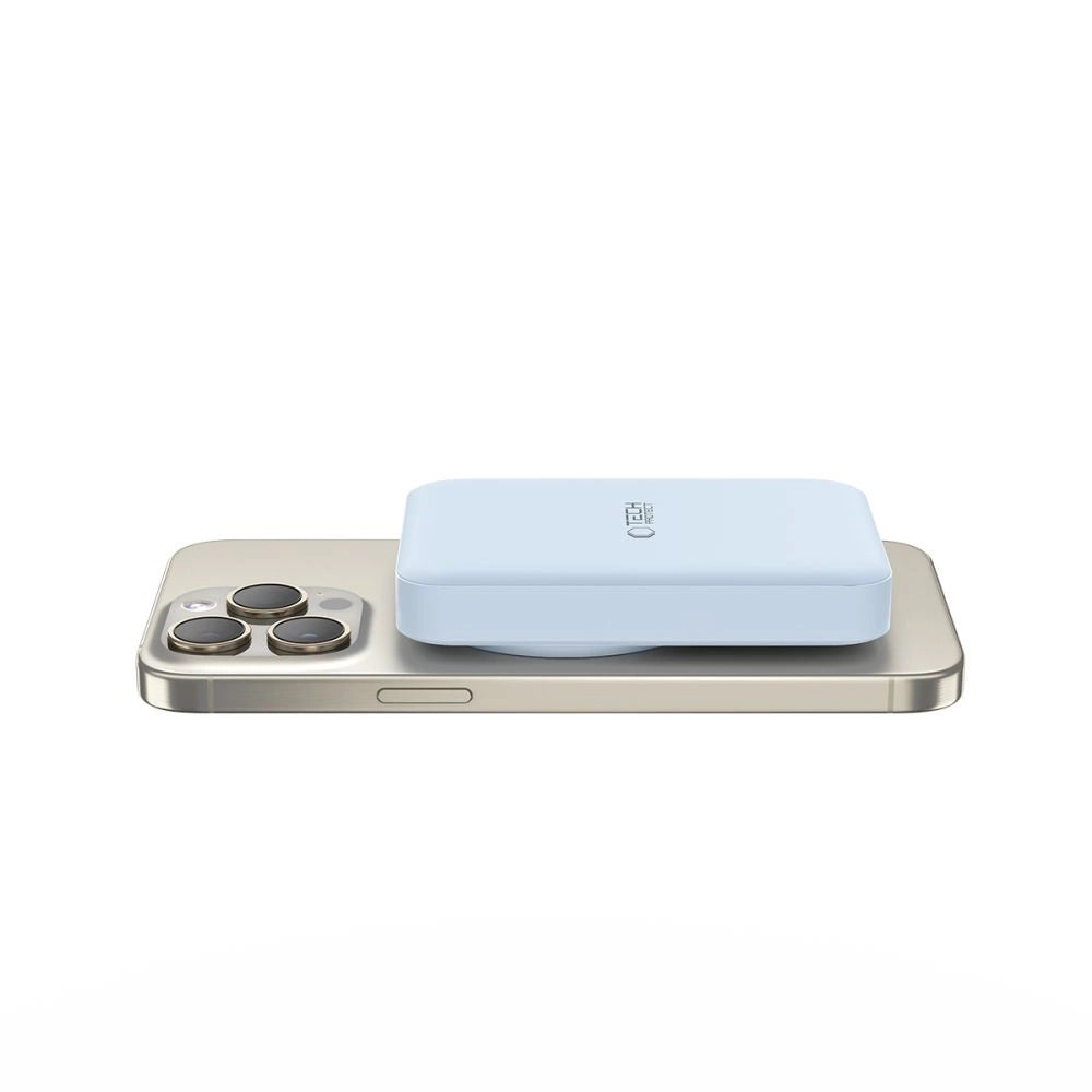 Tech-Protect LifeMag PB11 Powerbank with MagSafe 10000mAh 15W USB-C port - blue + USB-C cable