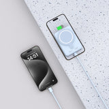 Tech-Protect LifeMag PB11 Powerbank with MagSafe 10000mAh 15W USB-C port - blue + USB-C cable