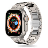 Tech-Protect Stainless Line armbånd til Apple Watch 4 / 5 / 6 / 7 / 8 / 9 / SE / Ultra 1 / 2 (42/44/45/49 mm) - titanium