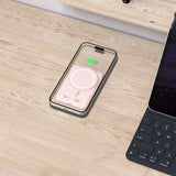 Tech-Protect LifeMag PB10 Powerbank med MagSafe 5000mAh 15W USB-C port - lyserød + USB-C kabel