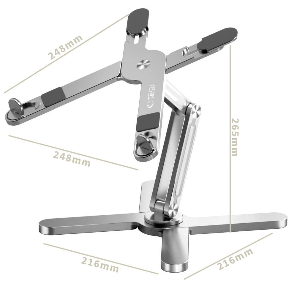 Tech-Protect ULS200 universal stand for laptops up to 16" - silver