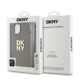 DKNY Wrist Strap Stock Logo Case til iPhone 15 Plus - beige