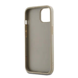 DKNY Wrist Strap Stock Logo Case til iPhone 15 / 14 / 13 - beige