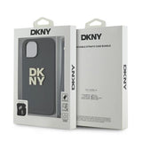DKNY Wrist Strap Stock Logo Case til iPhone 15 / 14 / 13 - sort
