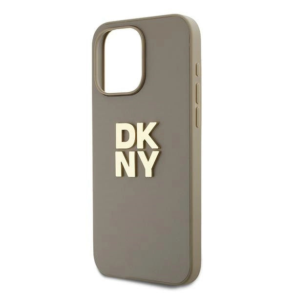 DKNY Wrist Strap Stock Logo Case til iPhone 15 Pro Max - beige