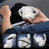 Baseus Bass 30 Max Wireless On-Ear Bluetooth 5.3 Headphones - White