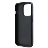 Karl Lagerfeld Diagonal Quilted Script case for iPhone 14 Pro - black