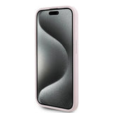 Karl Lagerfeld Diagonal Quilted Script Case til iPhone 15 Pro - pink