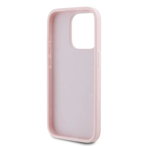Karl Lagerfeld Diagonal Quilted Script Case til iPhone 15 Pro - pink