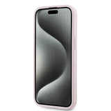 Karl Lagerfeld Diagonal Quilted Script Case til iPhone 15 / 14 / 13 - pink