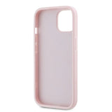 Karl Lagerfeld Diagonal Quilted Script Case til iPhone 15 / 14 / 13 - pink