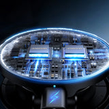 Joyroom JR-ZS408 magnetholder med 15W induktiv oplader til bil cockpit - sort