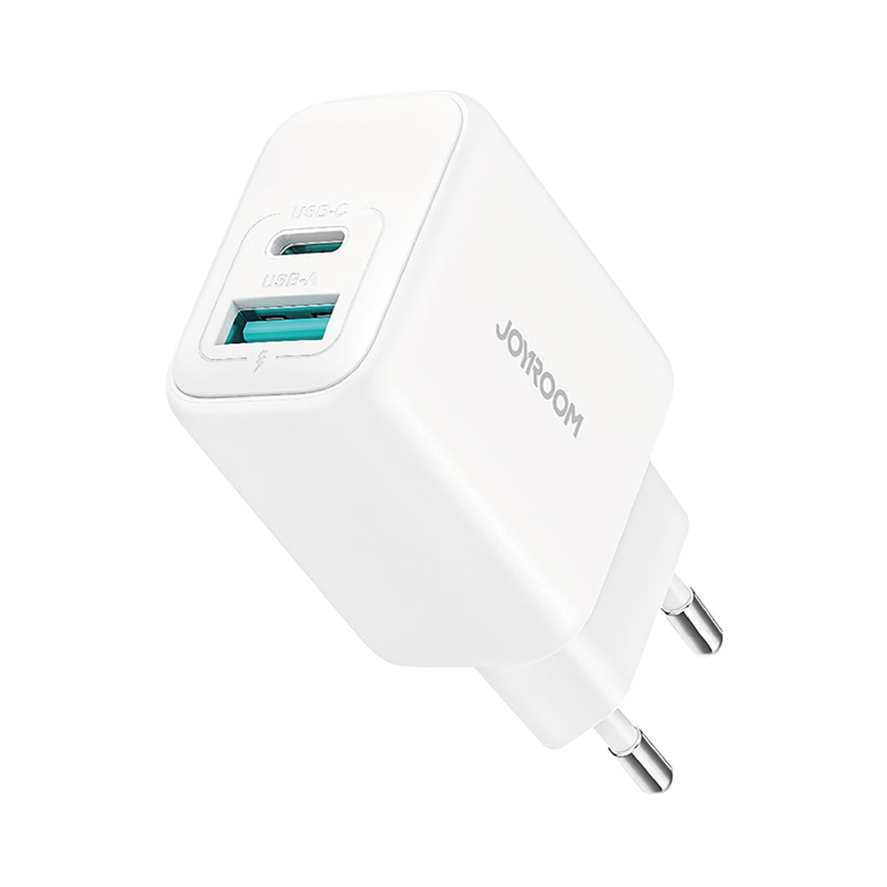 Joyroom JR-TCF21 netværksoplader USB-C / USB-A 20W PD / QC 3.0 - hvid