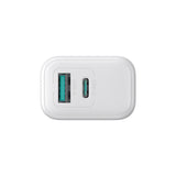 Joyroom JR-TCF21 netværksoplader USB-C / USB-A 20W PD / QC 3.0 - hvid