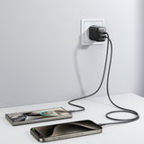 Joyroom JR-TCF13 netværksoplader USB-C / USB-A 25W SFC / PPS / PD - sort