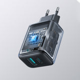 Joyroom JR-TCF13 netværksoplader USB-C / USB-A 25W SFC / PPS / PD - sort