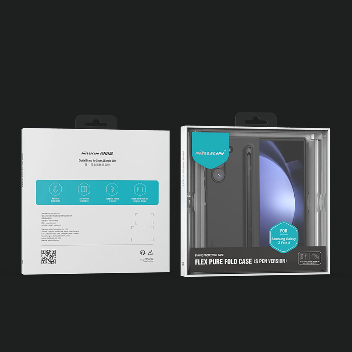 Nillkin Flex Pure Fold Case til Samsung Galaxy Z Fold 6 5G - sort