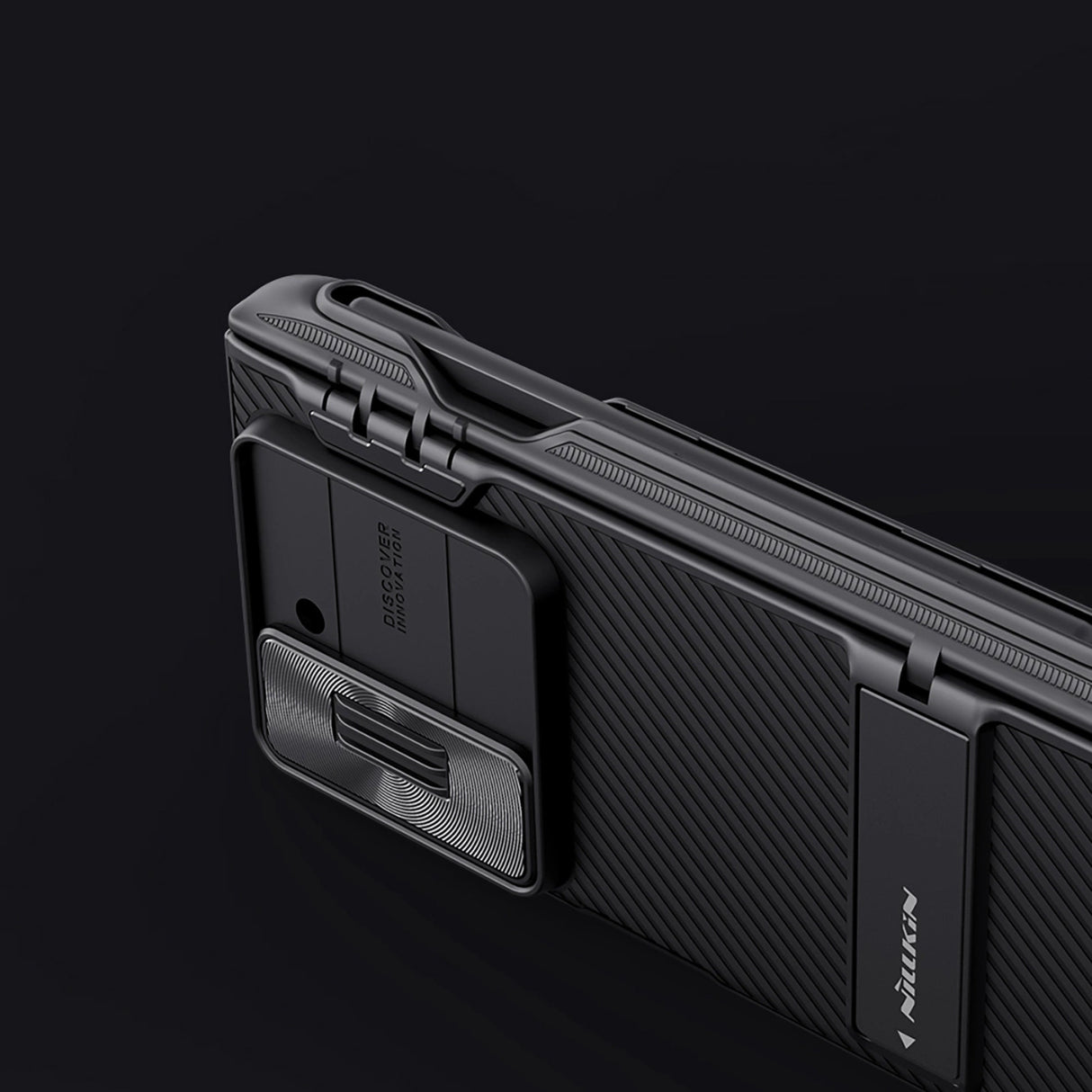 Nillkin CamShield Fold Case til Samsung Galaxy Z Fold 6 5G med Stylus Holder - sort