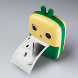 Mini termisk printer til børn med kamera og videokamera - grøn