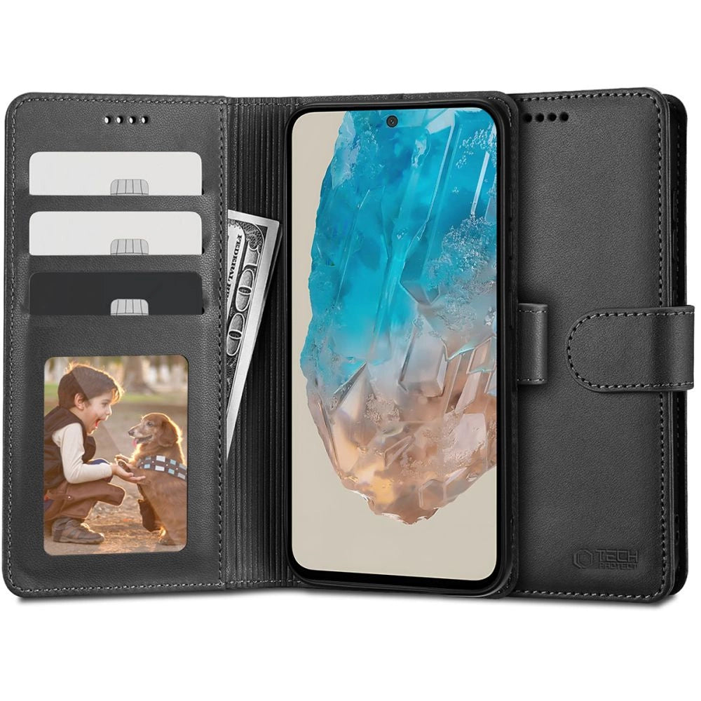 Tech-Protect Wallet Case til Samsung Galaxy M35 5G - sort