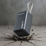 Powerbank Wozinsky K65+ 65W 30000mAh 2x USB-C, 1x USB-A 65W - gray