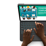 Dux Ducis Keyboard (MK-serien) Case med Bluetooth-tastatur til iPad Pro 11" 2024 - sort