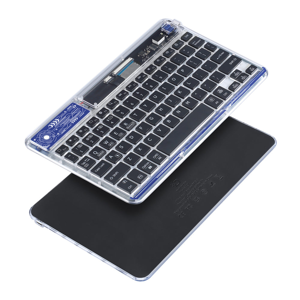Dux Ducis-tastatur (CK-serie) trådløs til bærbar computer / tablet / telefon - gennemsigtig