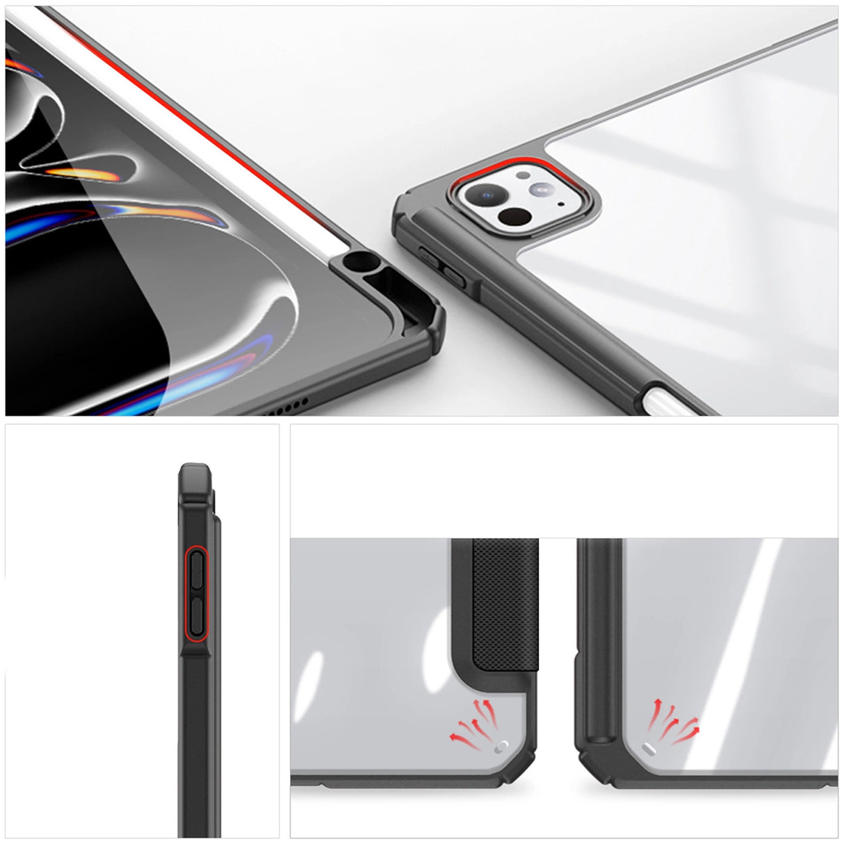 Dux Ducis Toby case with flap and stand for iPad Pro 11" 2024 - black