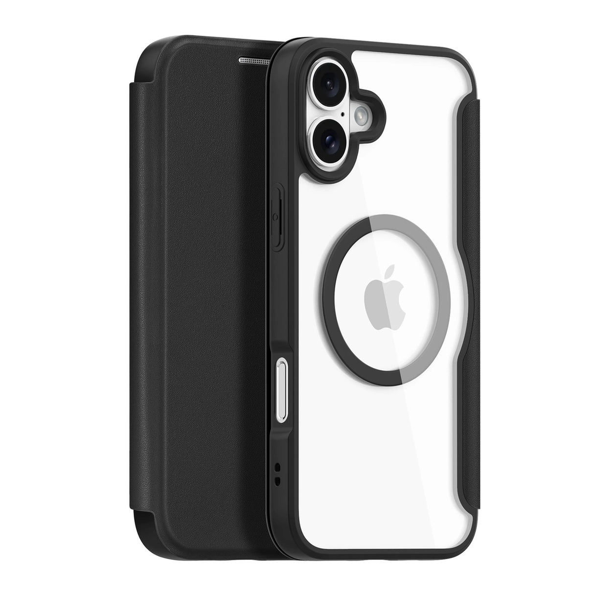 Dux Ducis Skin X Pro iPhone 16 Case med MagSafe og Flip Cover - sort