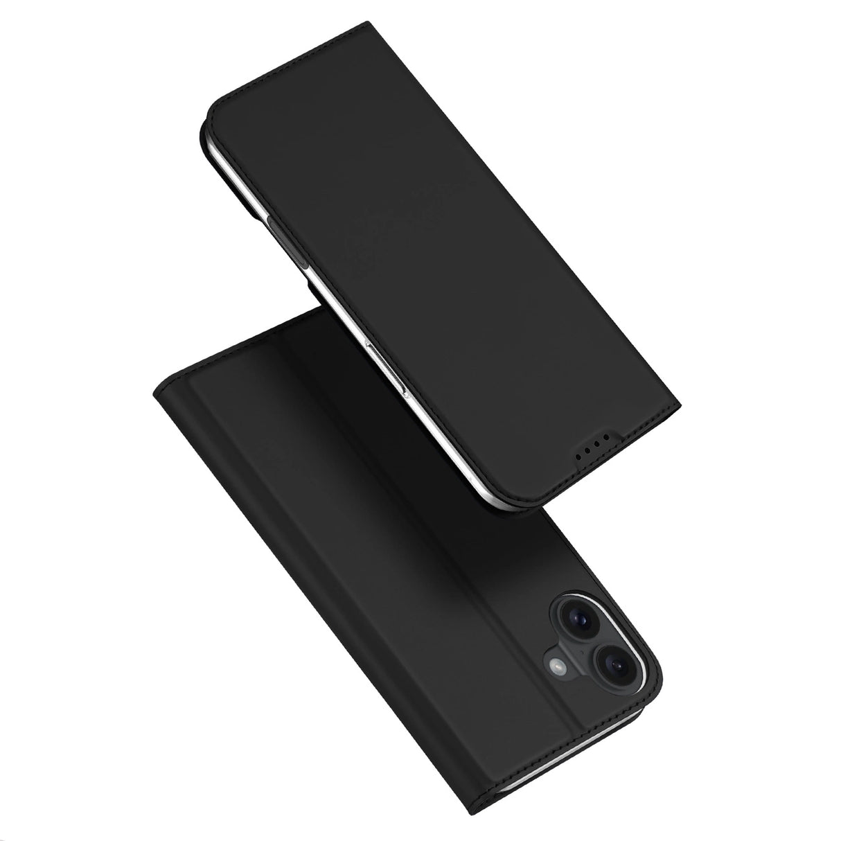 Dux Ducis Skin Pro iPhone 16 Plus Case with Flip and Card Slot - Black