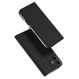 Dux Ducis Skin Pro iPhone 16 Plus Case with Flip and Card Slot - Black