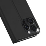 Dux Ducis Skin Pro iPhone 16 Pro Case with Flip and Card Slot - Black