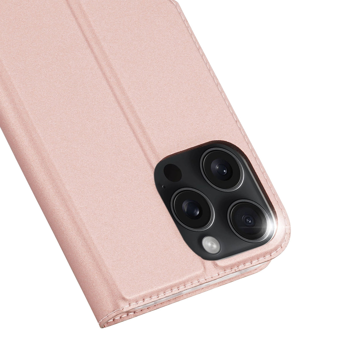 Dux Ducis Skin Pro iPhone 16 Pro Max Case with Flip and Card Slot - Pink