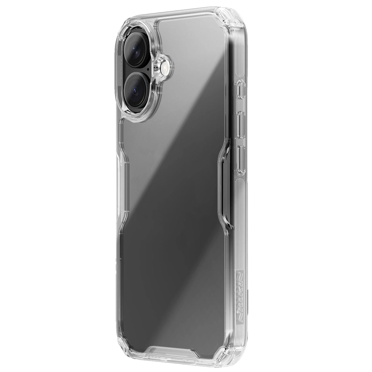 Nillkin Nature Pro Case til iPhone 16 - gennemsigtig og hvid