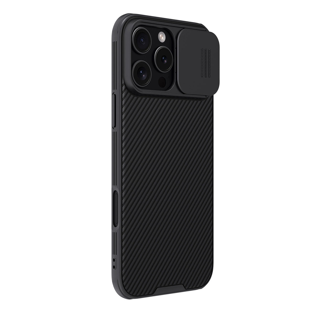 Nillkin CamShield Pro Case for iPhone 16 Pro Max with camera cover - black