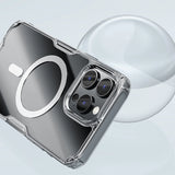 Nillkin Nature Pro Magnetic Case med MagSafe til iPhone 16 - Transparent & Hvid